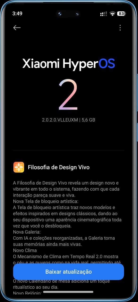 Xiaomi 13 Lite HyperOS 2 update in Europe 