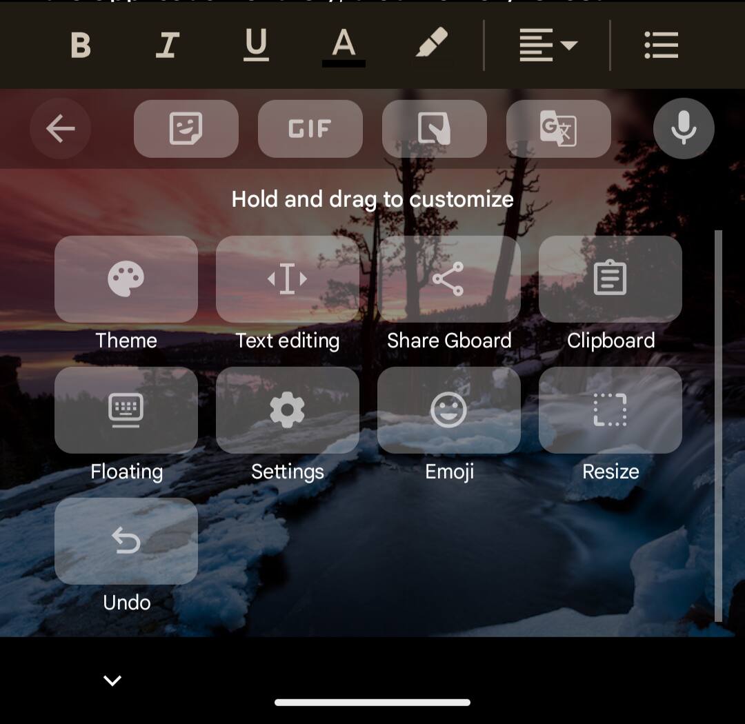 How to enable the undo button 