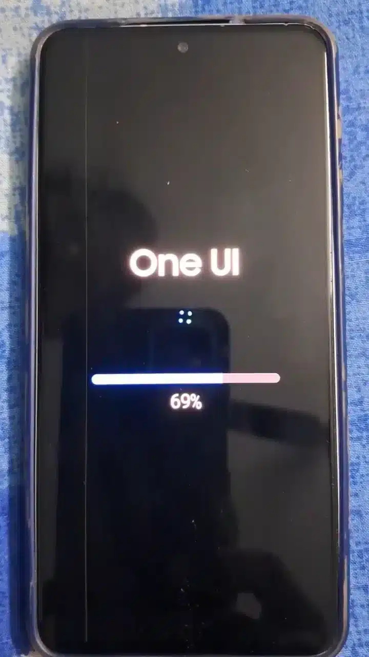 Green line on the Galaxy S21 FE 