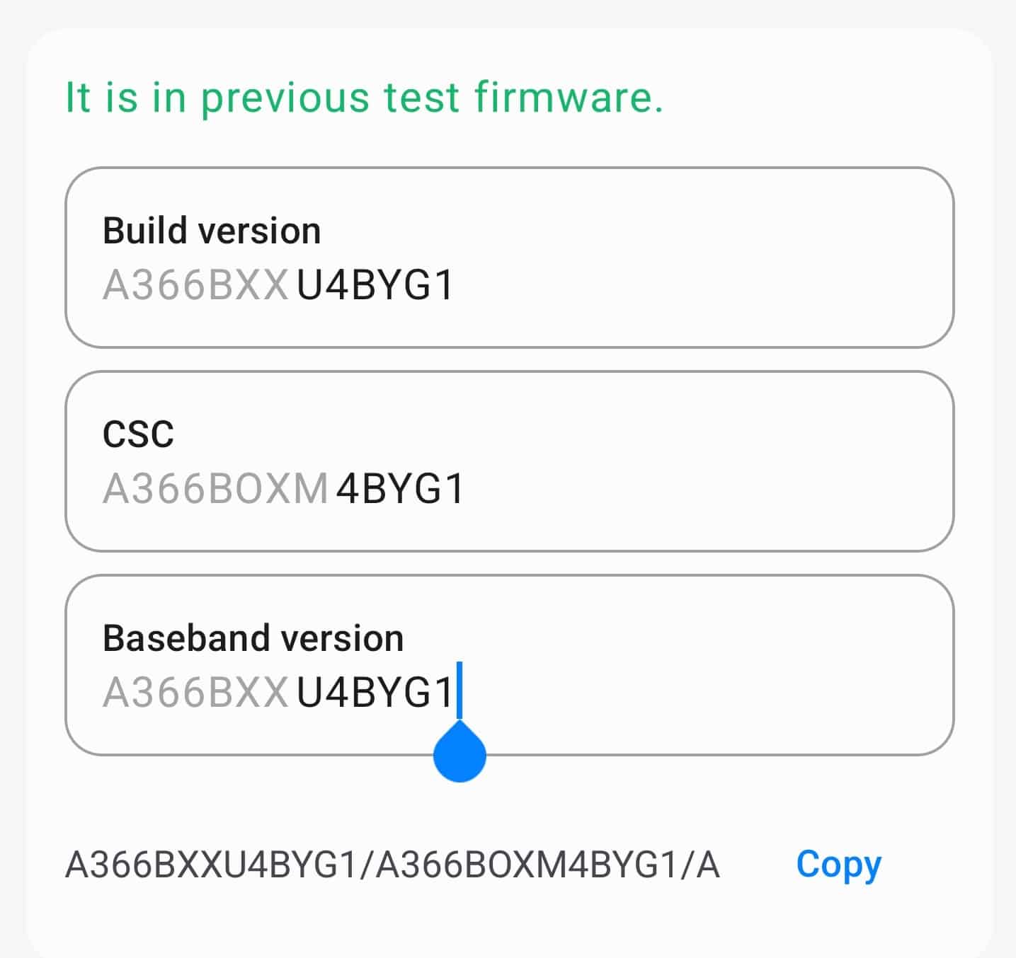Galaxy A36 Android 16-based One UI 8 build 