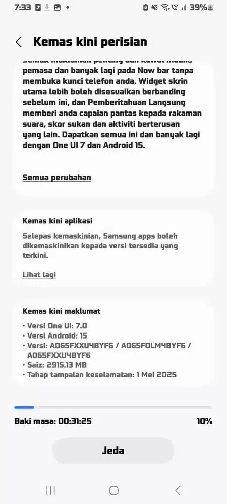 Samsung Galaxy A06 Android 15-based One UI 7 update is now available Galaxy A06 Android 15-based One UI 7 update