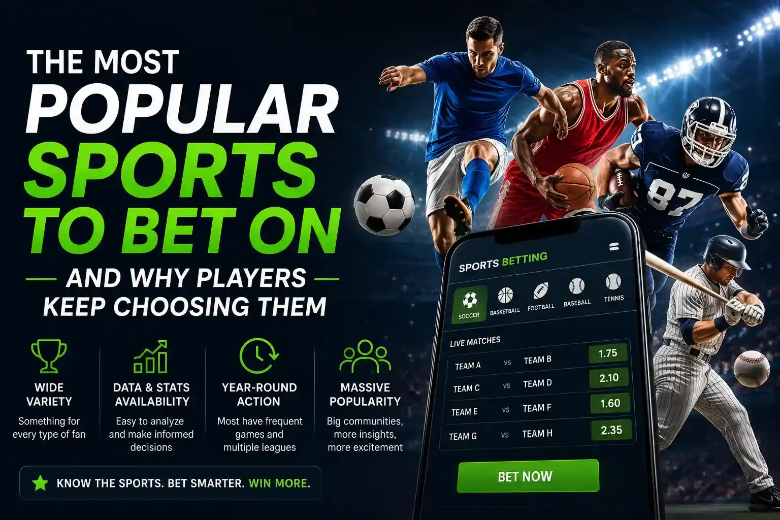 The Most Popular Sports To Bet On And Why Players Keep Choosing Them